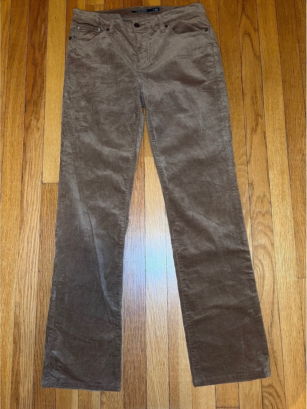 Lauren Ralph Lauren Brown Corduroy Pants 8 Preppy Academia Equestrian Old Money